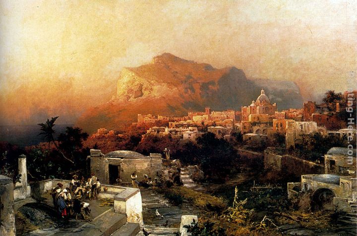 Capri painting - Franz Richard Unterberger Capri art painting